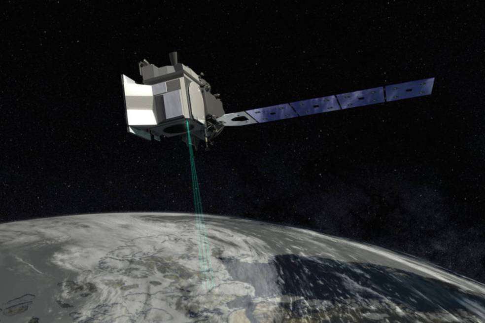 Modelo de cómo funcionará el ICESat 2. / NASA