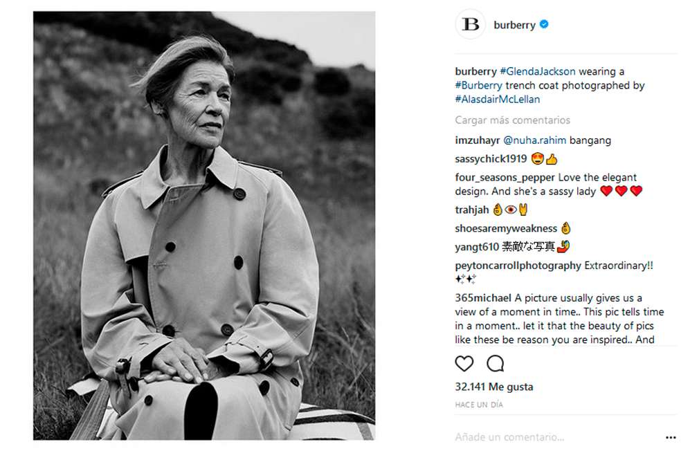 Tomada de Instagram.com/burberry