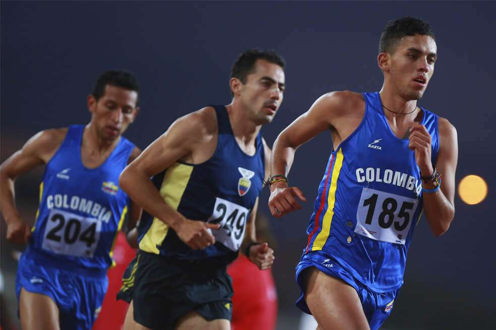 Gerard Giraldo (185) clasificó al Mundial de Atletismo de Doha 2019, que se efectuará en septiemnbre  / Getty Images