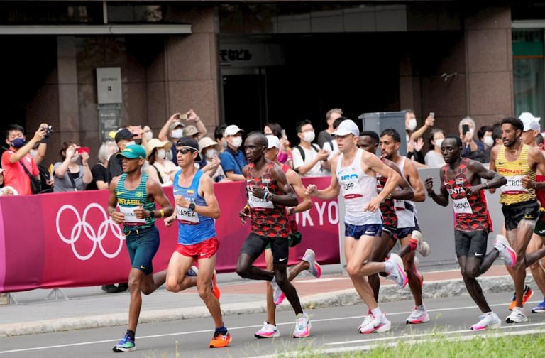 Jeisson Suárez tuvo una destacada actuación en la maratón de Tokio 2020