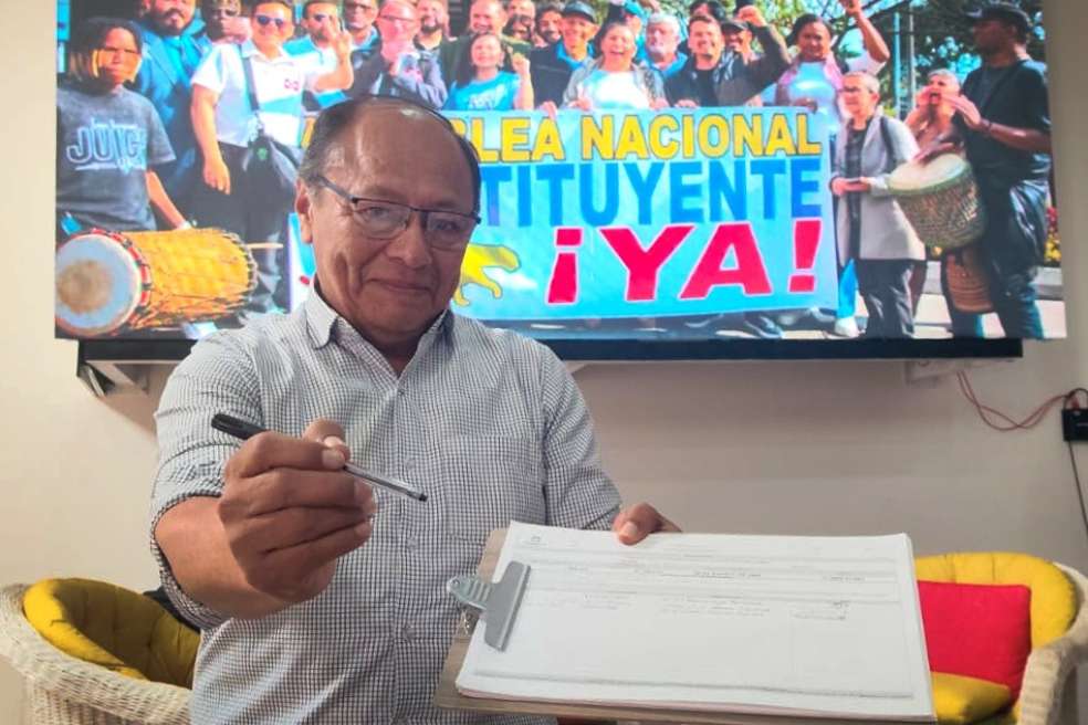 Armando Wouriyú es el líder del comité que promueve la constituyente.
