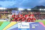 Santa Fe dejó escapar la victoria contra Fortaleza y terminó empatando 2-2 en El Campín