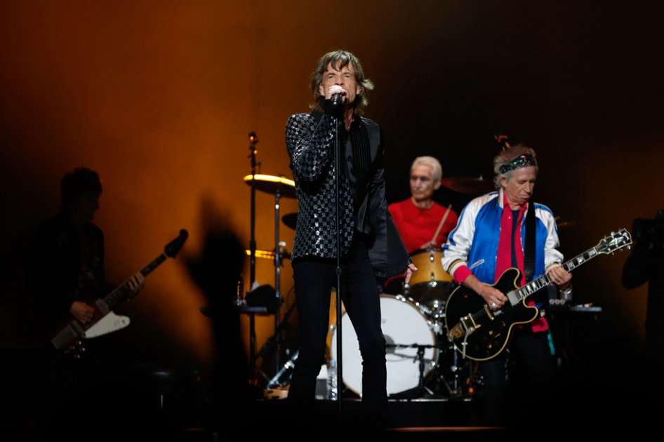 Los Rolling Stones en concierto.