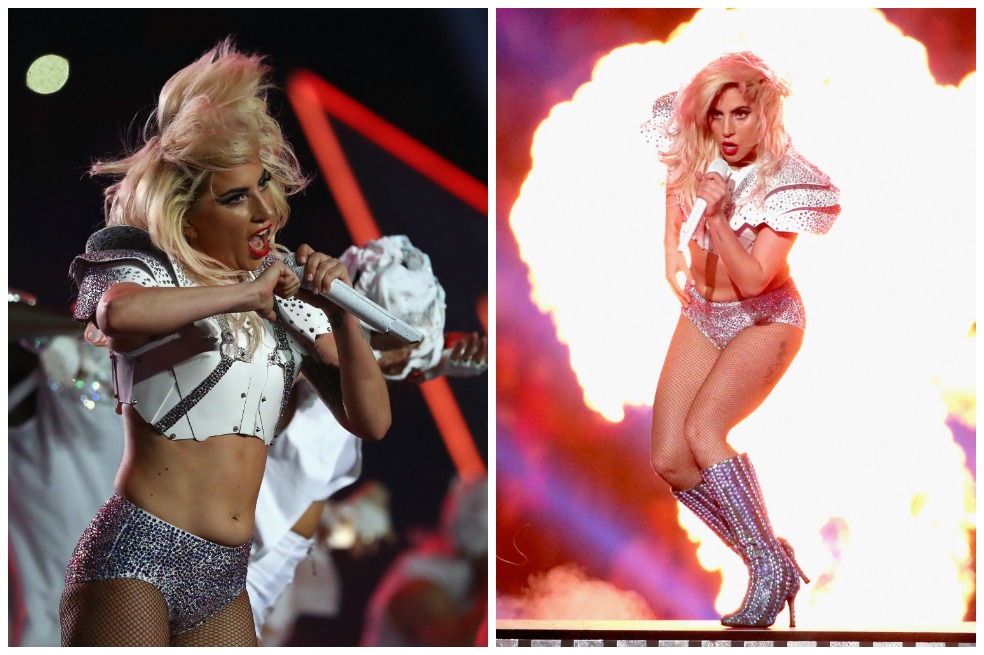 Lady Gaga en el Super Bowl 2017. / AFP