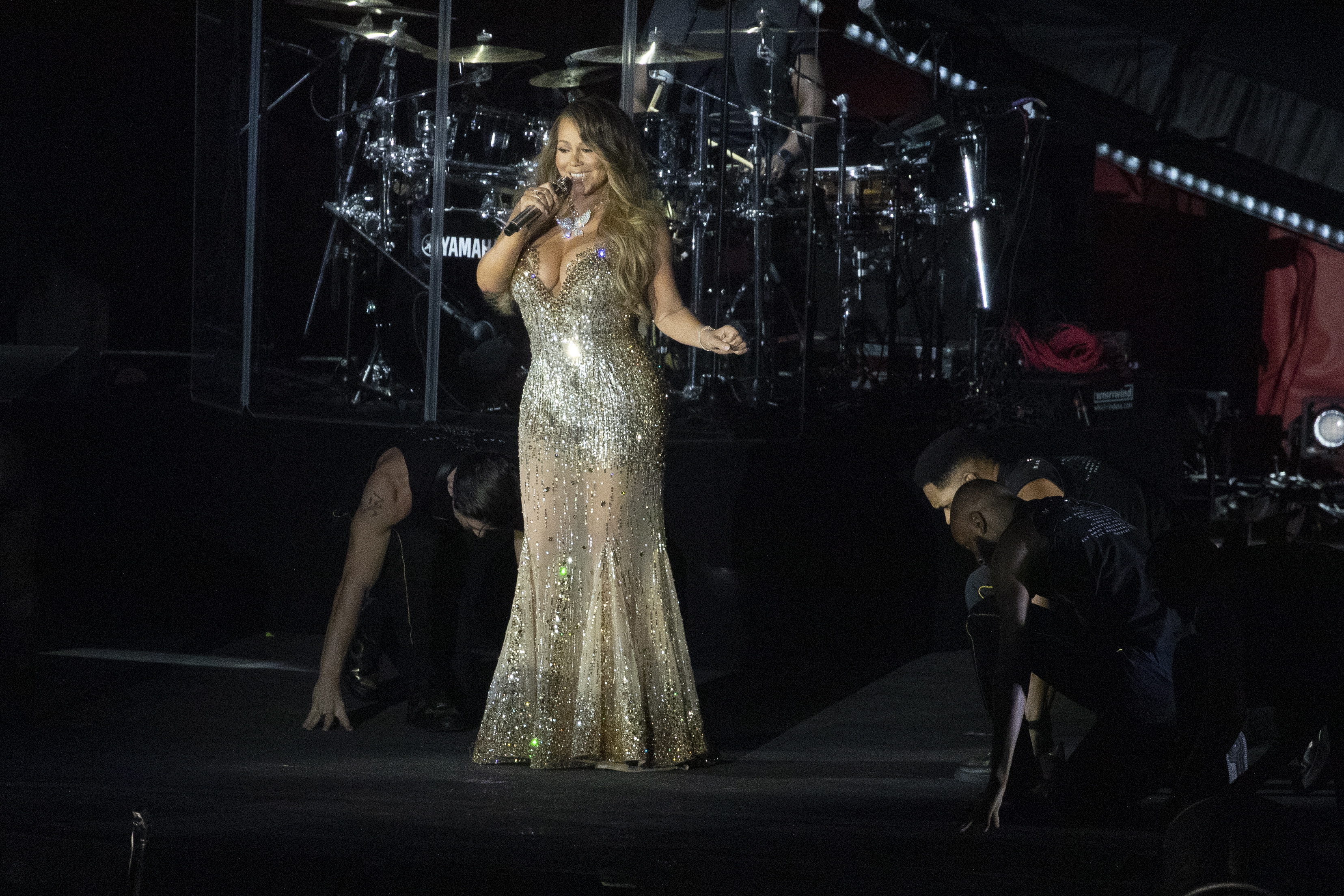New York (United States), 24/09/2022.- US singer Mariah Carey performs during the Global Citizen Festival in New York, New York, USA, 24 September 2022. (Estados Unidos, Nueva York) EFE/EPA/SARAH YENESEL