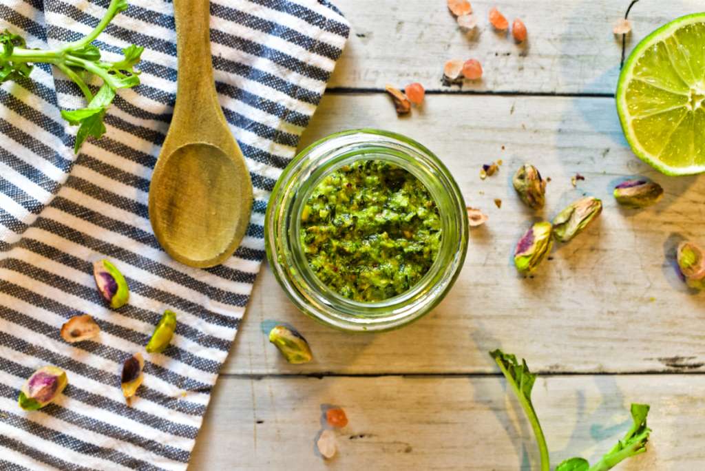 Pesto de pistachos