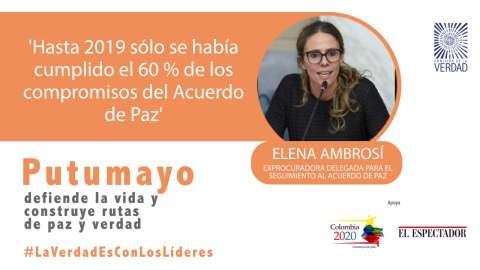 ‘Demoras en la implementación del Acuerdo hacen que persista la violencia’: Elena Ambrosi