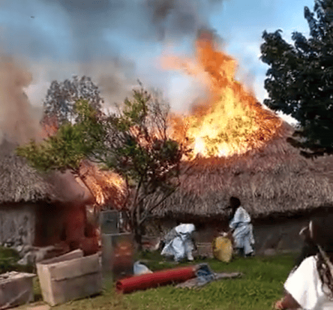 Video: incendio en Kankawarwa, pueblo de la Sierra Nevada de Santa Marta