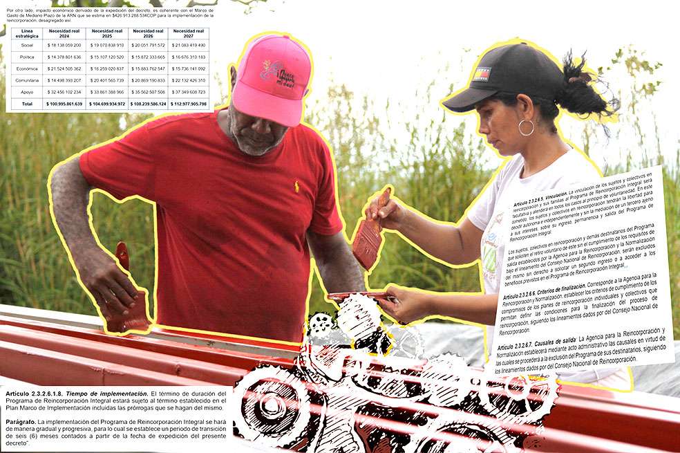 De acuerdo con el borrador de decreto, que está en fase de observaciones, hay 11.269 excombatientes de las Farc (con corte al pasado 31 de octubre) en procesos de reincorporación.