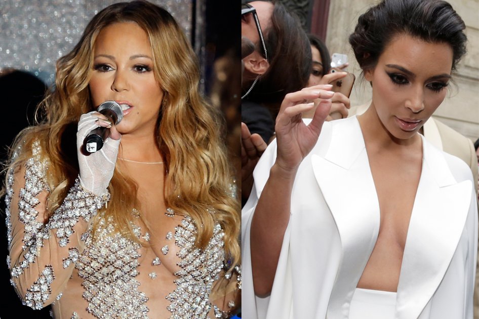 Mariah Carey y Kim Kardashian.