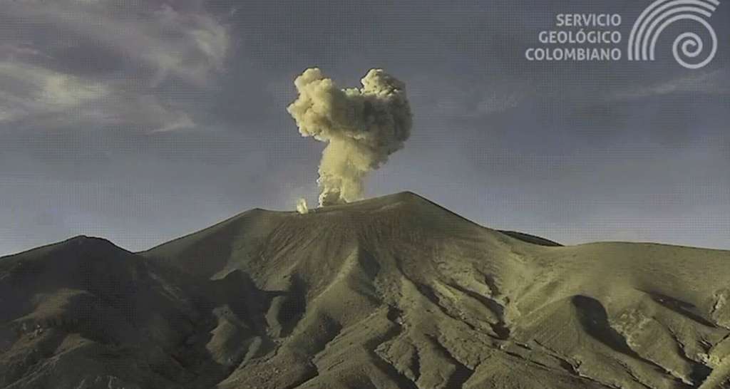 Fotografía del 12 de junio del volcán Puracé.