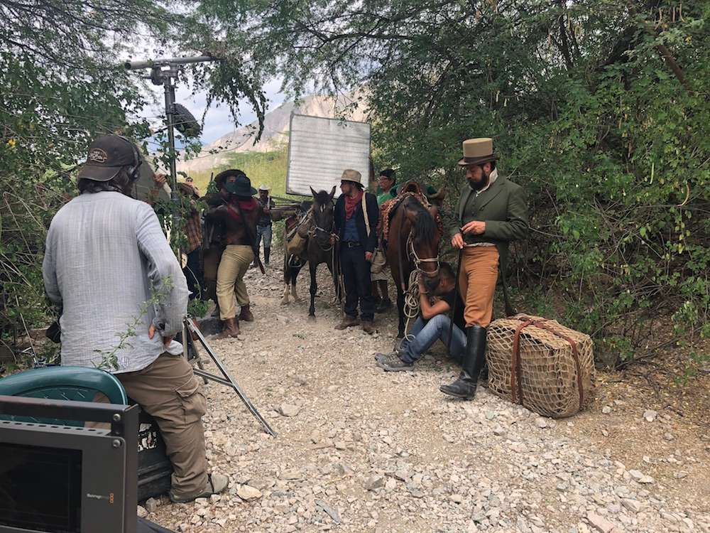Equipo durante la grabación. / FOTO XIOMARA MONTAÑEZUna escuela de actores naturales
