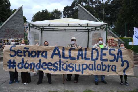 En imágenes: habitantes de San Cristóbal protestan por la instalación de un albergue