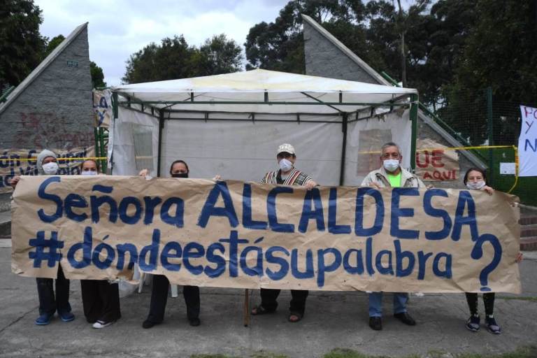 En imágenes: habitantes de San Cristóbal protestan por la instalación de un albergue