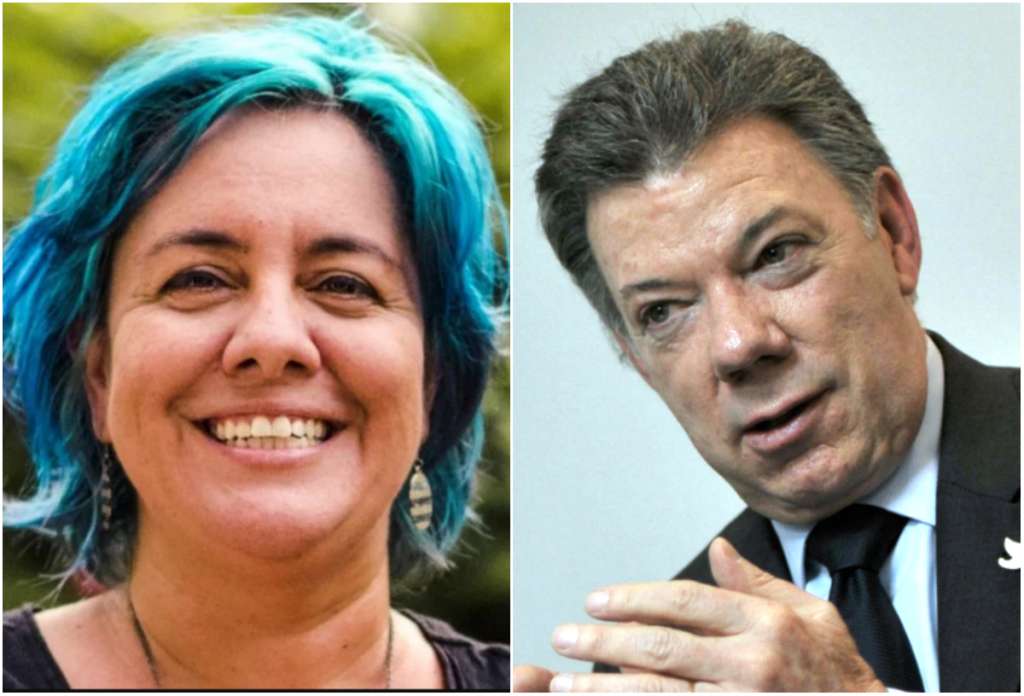 Ana María González y Juan Manuel Santos. / Archivo El Espectador