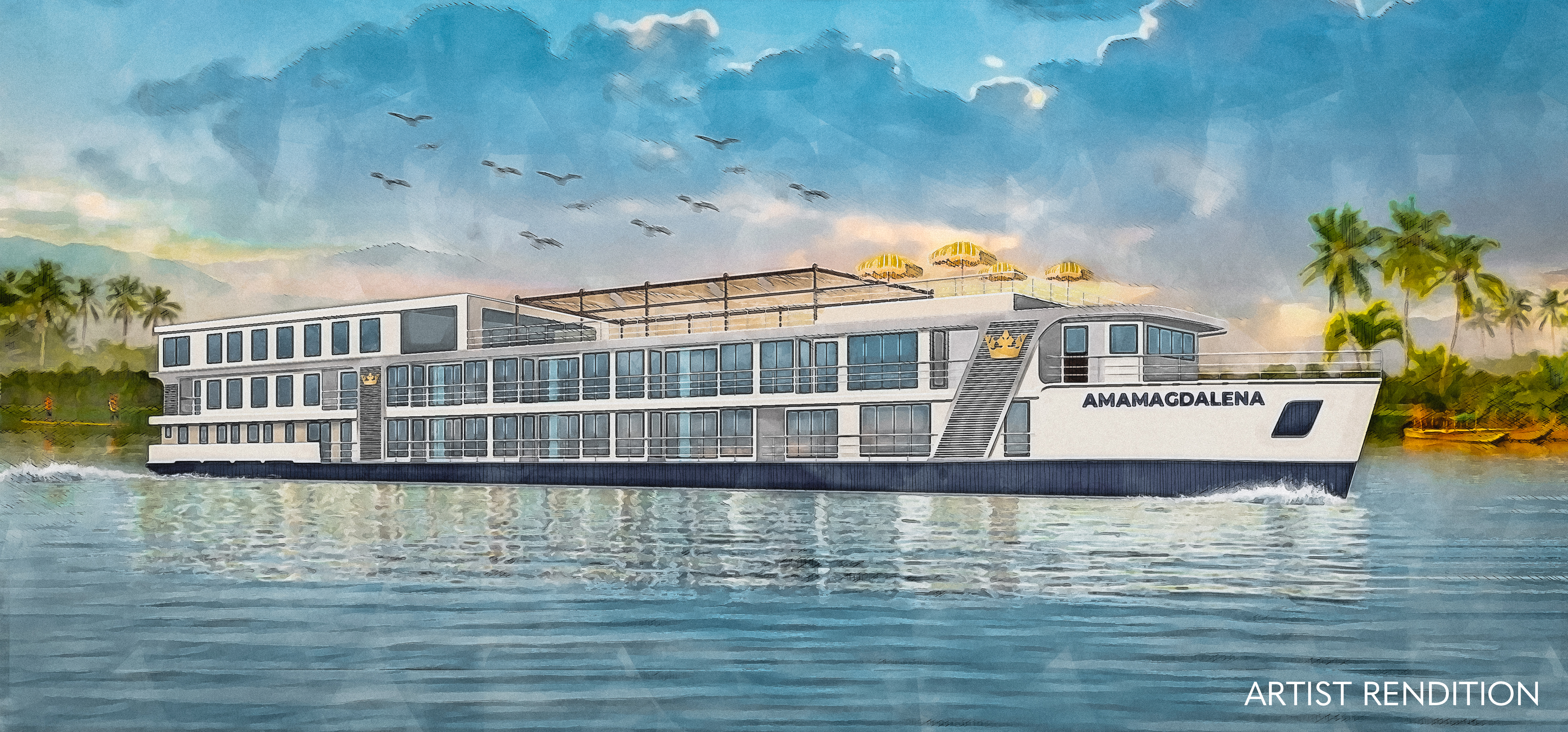 Dos barcos de lujo navegarán por el río Magdalena en 2024.
