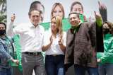 Sanguino, Ortiz y Amaya decantan sonajero de precandidatos verdes