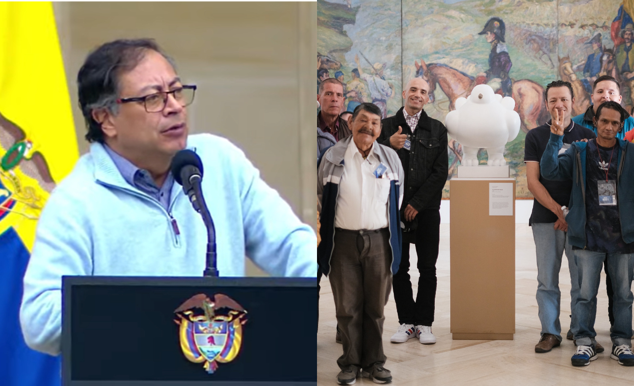 El presidente Petro celebró el último día de las novenas de Navidad con habitantes de calle en la Casa de Nariño