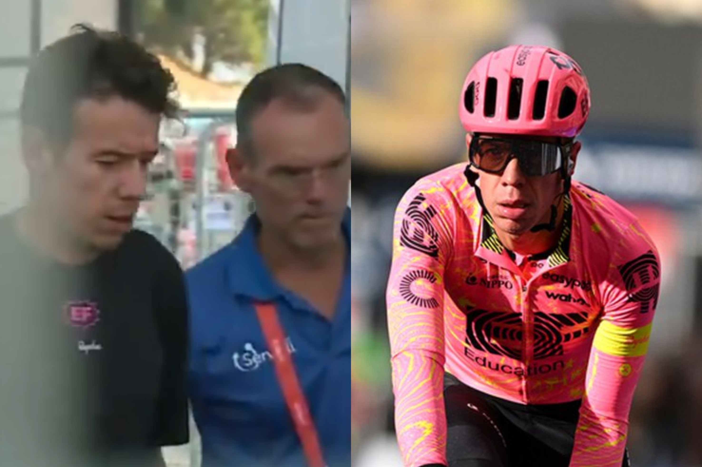 Rigoberto Urán se retira de la Vuelta a España tras su grave lesión.