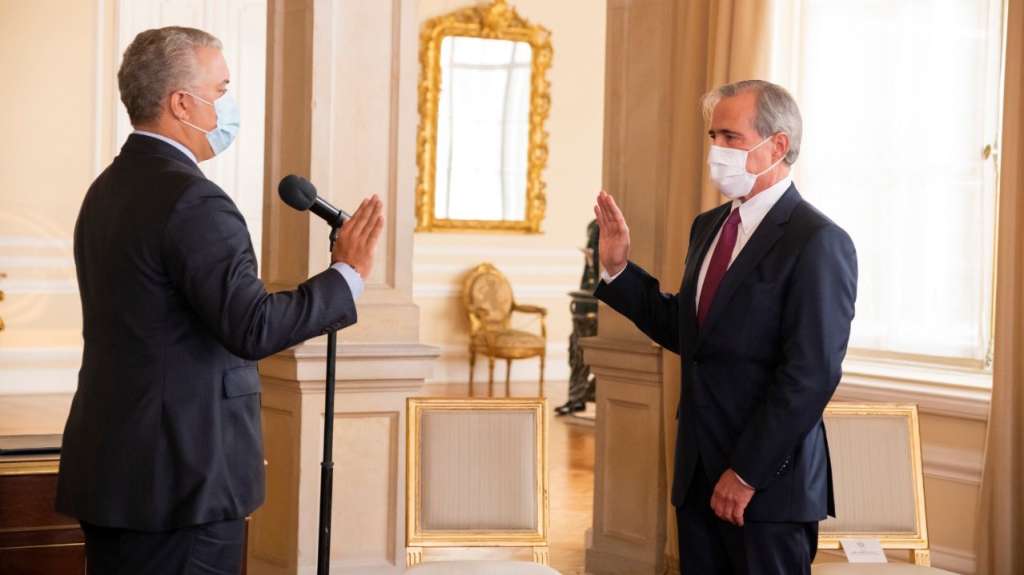 Iván Duque y Jaime Jaramillo.