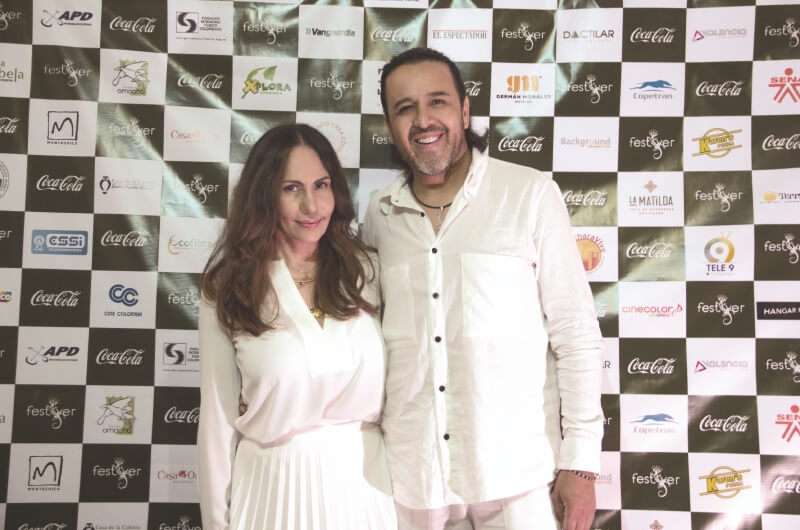 Nórida Rodríguez y Toto Vega fundadores del Festival de Cine de Barichara. / Cortesía