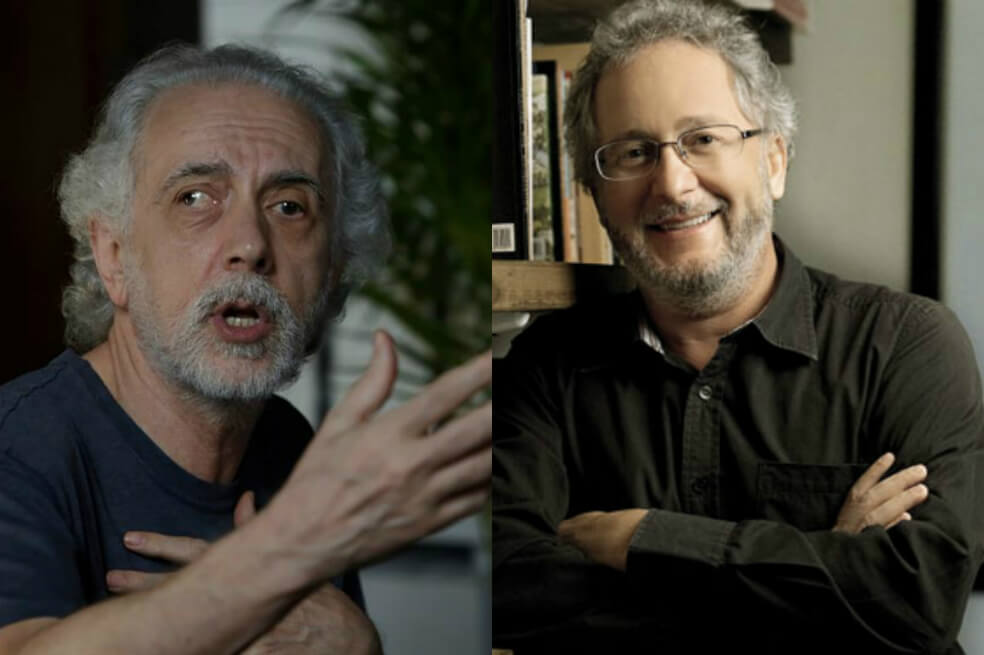 Fernando Trueba, director de cine español, y Héctor Abad Faciolince, escritor colombiano. / EFE y El Espectador