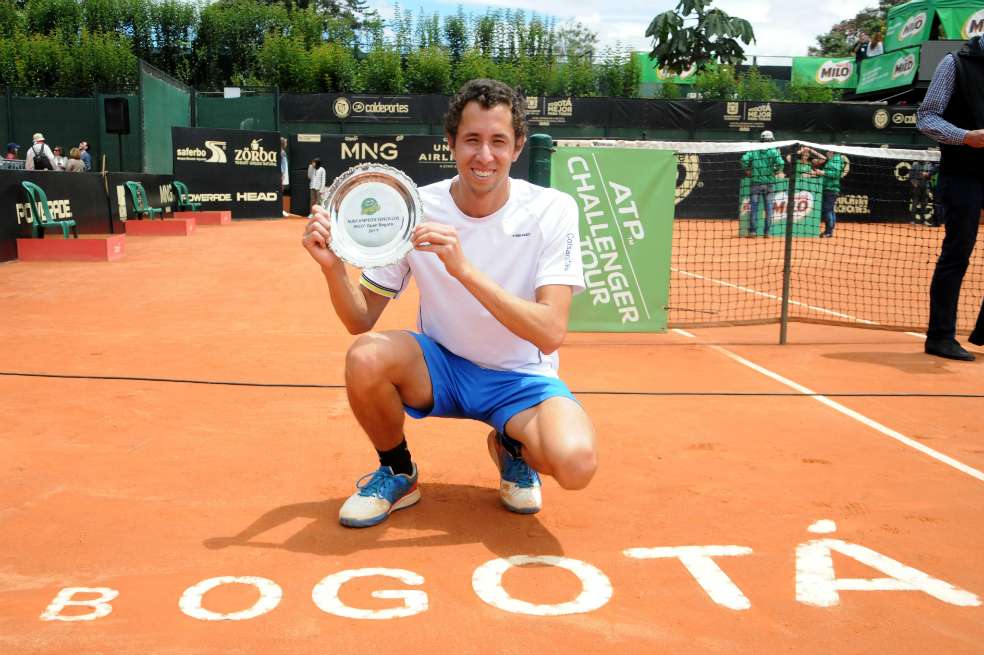 El tenista colombiano ocupa la casilla 188 del escalafón de la ATP. / Fedecoltenis
