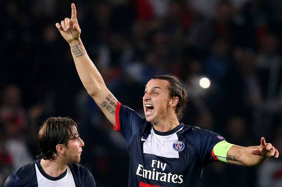 Ibramovic, delantero sueco del PSG. / AFP
