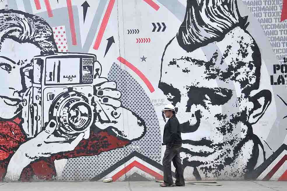 Toxicómano, uno de los artistas más reconocidos de la ciudad. Fotos: Cristian Garavito - El Espectador