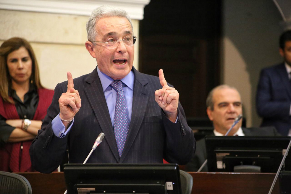El expresidente Álvaro Uribe destacó la gestión del presidente Iván Duque en sus primeros 100 días de mandato. / Cortesía