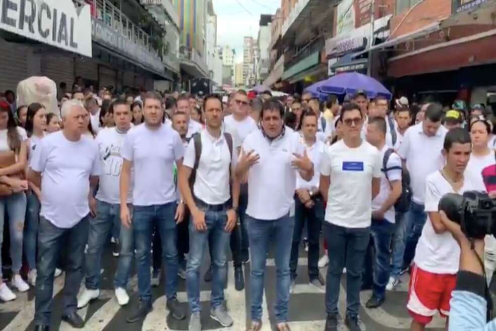 Invitaron a la ciudadanía a asistir al centro con tranquilidad. / Tomado del video.