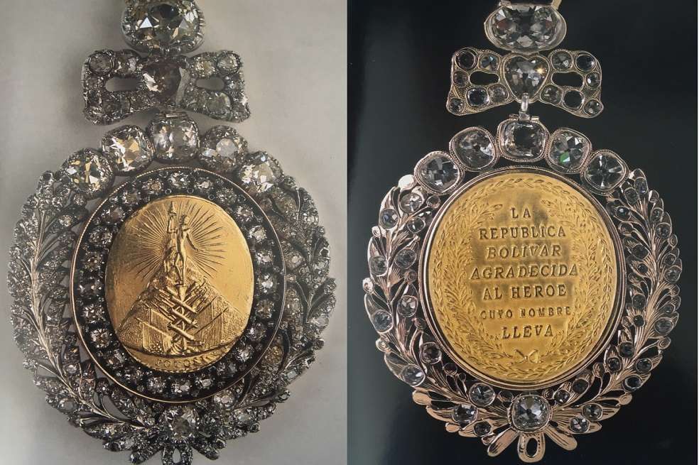 Medalla presidencial de Bolivia. / Fotografía cedida por el historiador y expresidente boliviano Carlos Mesa a EFE