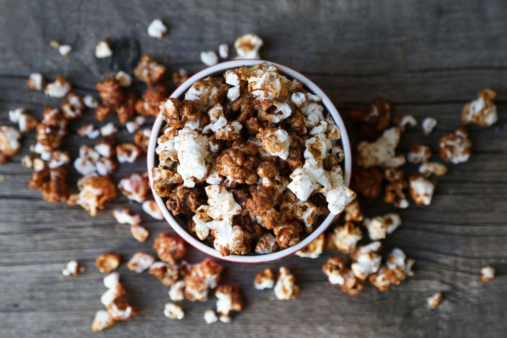 Crispetas con chocolate