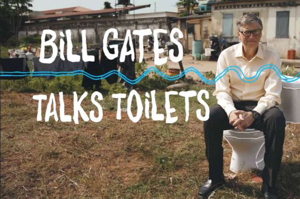 Hizo el anuncio en una Feria de Inodoros en Pekín. / Tomado del twitter de Bill Gates