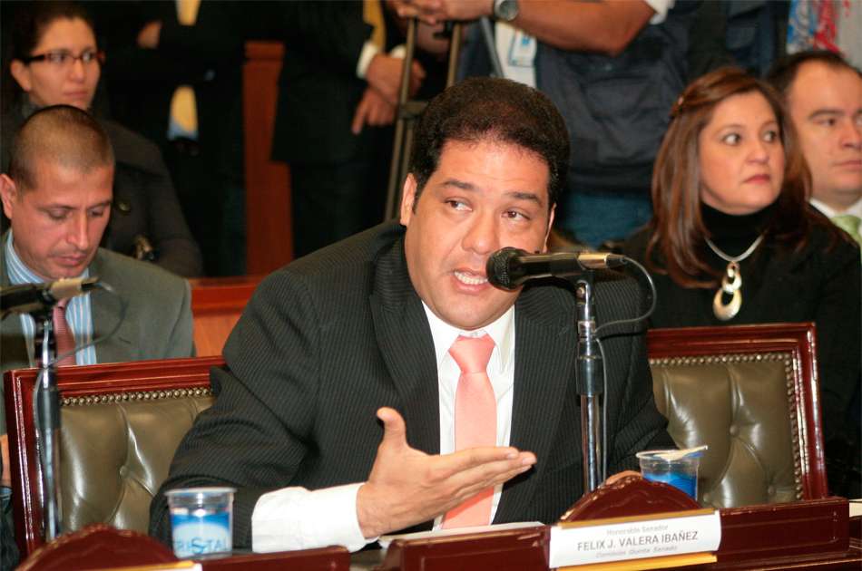 El senador del Partido Verde, Félix José Valera.