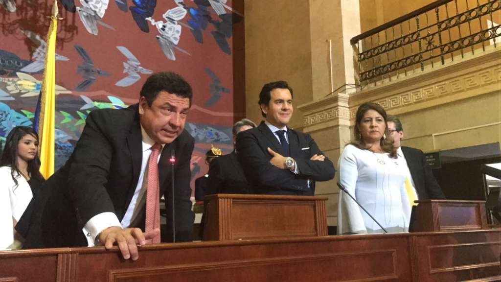 El representante de Cambio Radical hace posesión de la Presidencia de la Cámara / Prensa Rodrigo Lara