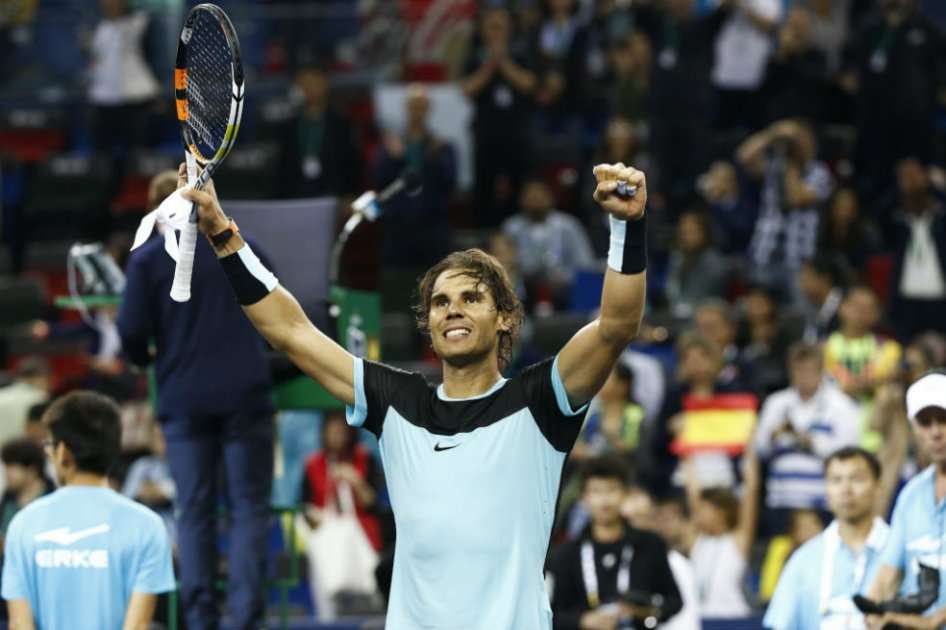 Rafael Nadal avanzó a cuartos de final en el Masters 1000 de Shnaghái. Foto: AFP