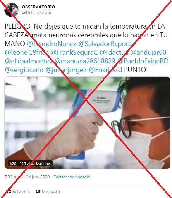 Captura de pantalla realizada el 25 de junio de 2020 de una publicación en Twitter.