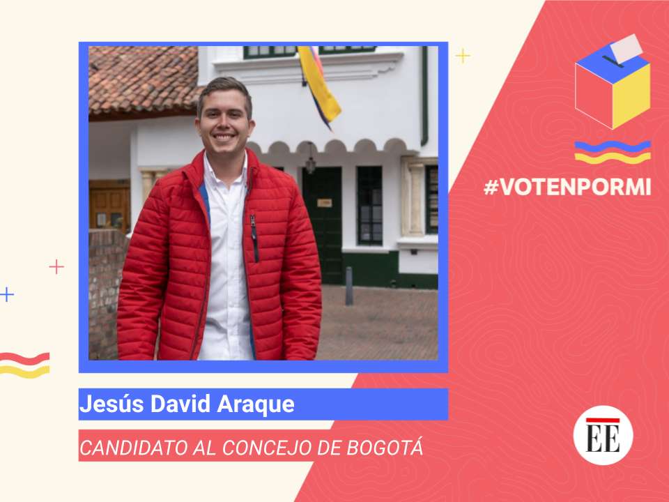Jesús David Araque, candidato al Concejo de Bogotá.