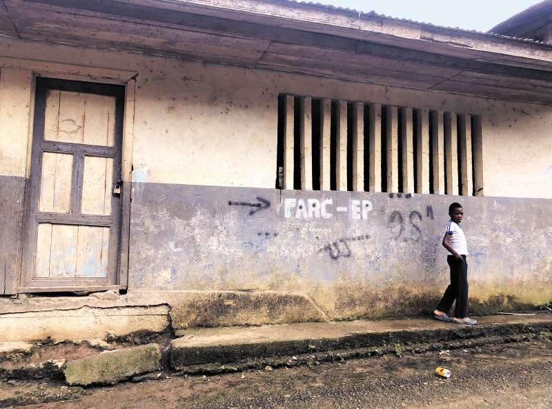 Esta es la escuela de la zona rural de la región de Telembí, en Nariño. / Fotos: Francisco B