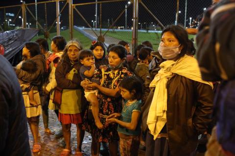 Al menos siete indígenas Embera, asentados en parque Tercer Milenio, tienen COVID-19
