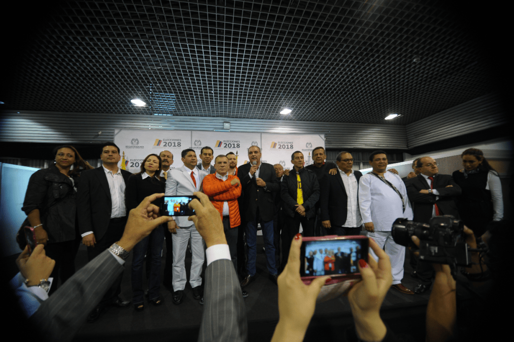 El 11 de diciembre, la U inscribió sus listas al Congreso, que lidera en el Senado Roy Barreras. / Cristian Garavito - El Espectador