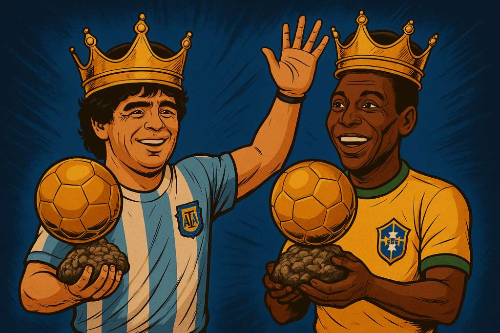 Diego Maradona y Pelé, son dos de los principales iconos del fútbol mundial que nunca ganaron el Balón de Oro.