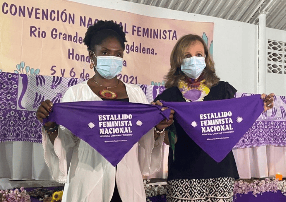 Francia Márquez y Ángela María Robledo anunciaron su compromiso con los movimientos de mujeres en Colombia.