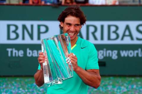 Rafael Nadal, campeón del Indian Wells