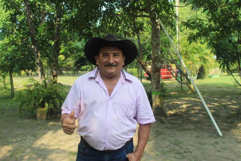 Rubiel Rativa, campesino y anfitrión de la Finca Agroturística Rosita en zona rural de San Luis de Palenque, Casanare.