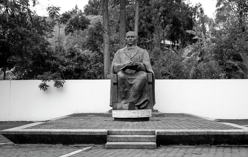 Estatua en homenaje al expresidente mexicano Benito Juárez, conocido como el “Benemérito de las Américas”, nacido en Guelatao de Juárez el 21 de marzo de 1806. / Dahian Cifuentes