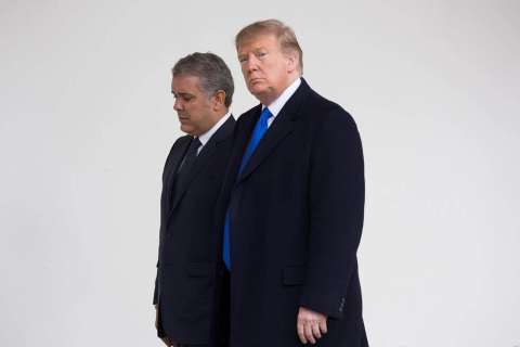 Trump critica a Duque y acusa a Colombia de enviar criminales y droga a EE.UU.