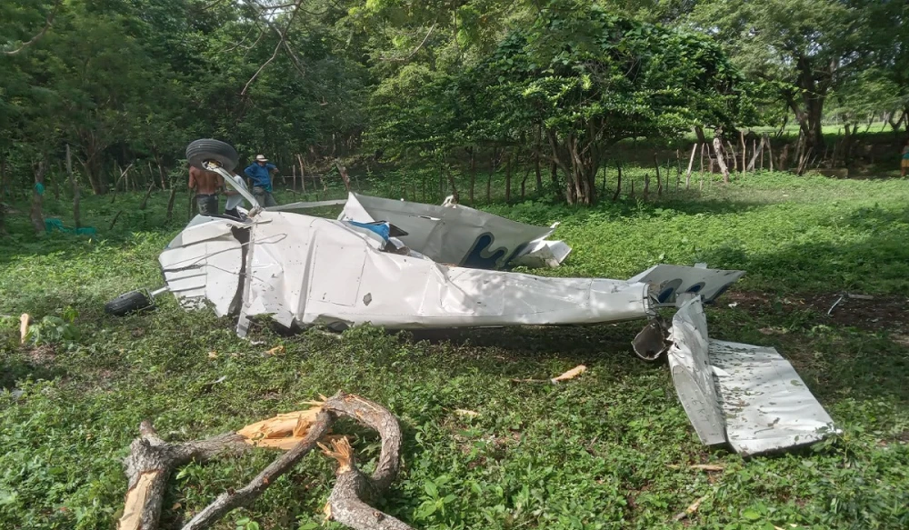 Avioneta accidentada en Juan de Acosta