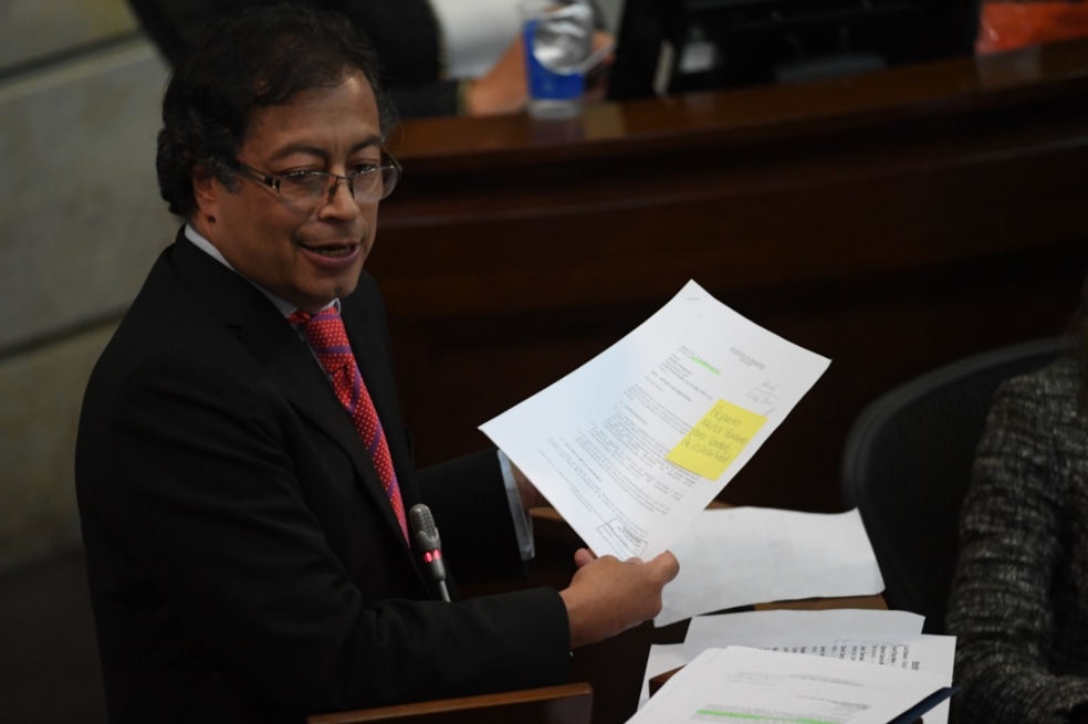 El excandidato presidencial y hoy senador Gustavo Petro. / Archivo El Espectador